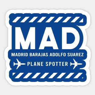 MAD Plane Spotter | Gift Sticker